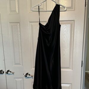 Banana Republic Black One-Shoulder Dress